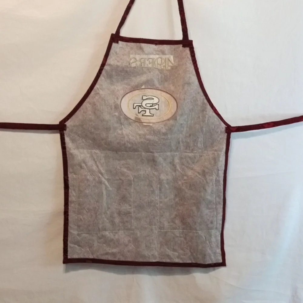 49ers Handmade Burgundy Apron